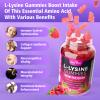 BVIVLOO L-Lysine 1000mg Gummies for Immune Support & Skin Health - High Potency Vegan, Sugar-Free, Gluten-Free Supplement with Natural Raspberry Flavor for Adults & Kids - 120 Gummies view 3