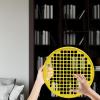 predolo Hand Exercise Web 14" Diameter Lightweight Gift Multifunctional Wrist Resistance Web for Forearm Home Gym, Yellow view 3
