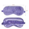 1 Pack Sleep Mask, Eye Shade, Fur Blinkfold, Soft Plush Eye Sleeping Mask for Women, Men, Kids, Boys, Girls (Purple) view 2