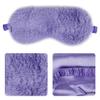 1 Pack Sleep Mask, Eye Shade, Fur Blinkfold, Soft Plush Eye Sleeping Mask for Women, Men, Kids, Boys, Girls (Purple) view 3