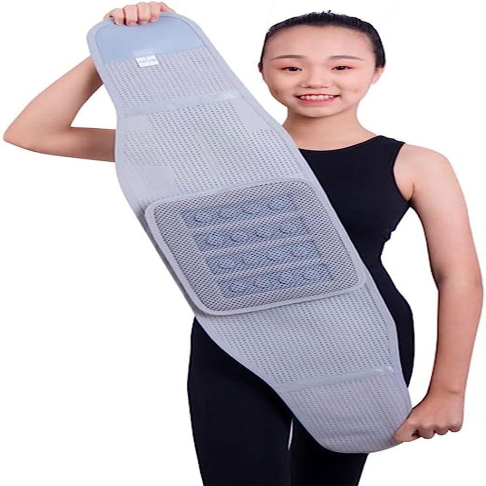 Lumbar Support Belt Self-heating Lower Back Support Brace With Detachable Metal Spring Strips For Pain Relief Sciatica Spinal Stenosis Scoliosis Or Herniated Disc Men Women