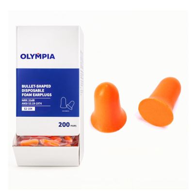 NORTHSKY Olympia 200 Pairs Foam Earplugs, Soft, Comfortable, with Effective Noise Reduction NRR of 32 dB, Bell Shape, Slow Rebound, Cordless, Snoring, Studying, Manufacturing