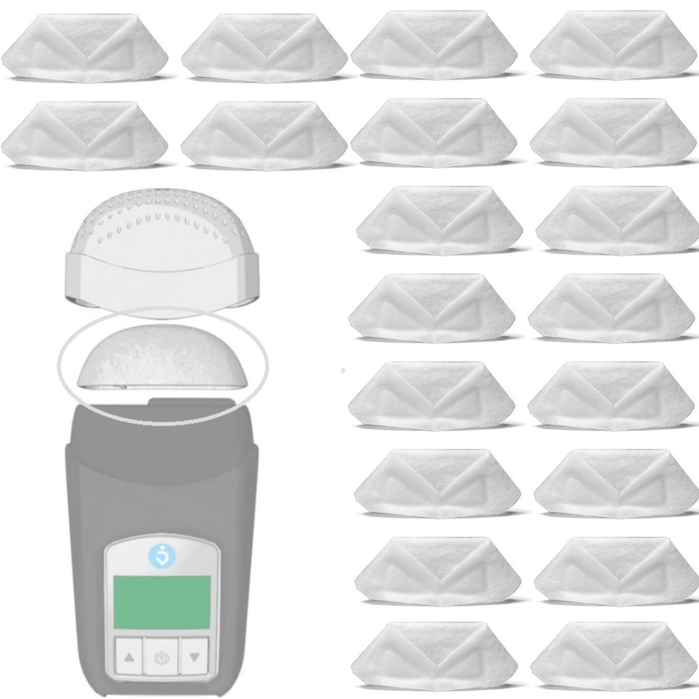 20-Pack Disposable Filters Compatible with HDM Z1 Z2 Basic Travel CPAP Machine,Polyester