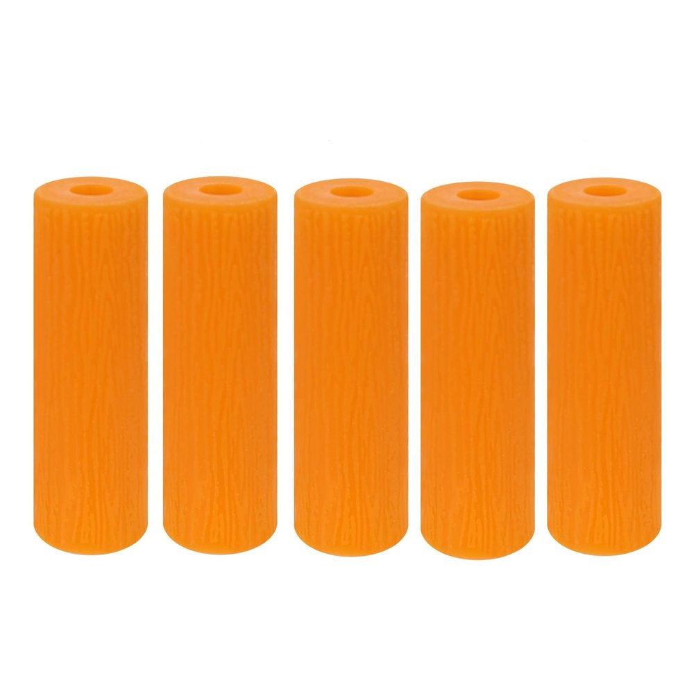 5 Pack Aligner Chewies, Teeth Aligner Band Tool, Medical Grade Silicone Orthodontic Compatible with Invisalign Braces, Aligner (Orange)