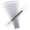 100 Pack Prezel Rod Bags, Clear Self-Sealing Cellophane Individual Bags for Pretzel Sticks, Candy, Chocolate (Clear, 2x11.8Inches) view 1