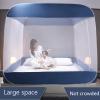 Automatic Mosquito Net, Fully Automatic Mosquito-Proof Cloth, Foldable, Fast and Installation-Free Mosquito Net(Blue,180 * 200cm) view 2