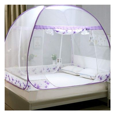 Mosquito Net, Bed Canopy Pop Up Foldable Easy to Setup with Bottom Anti Mosquito Bites for Bed Camping Travel Home Outdoo(4,1.2 * 2m)