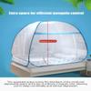 Mosquito Net, Bed Canopy Pop Up Foldable Easy to Setup with Bottom Anti Mosquito Bites for Bed Camping Travel Home Outdoo(4,1.2 * 2m) view 4