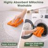 CHAUNCEY HOME Microfiber Cleaning Cloth Roll100 Pack, Tear Away Microfiber Towels, Reusable, Washable, Scratch-Free, Kitchen Towels for Car, Home, Kitchen, Glass, Dishes(Honey Orange) view 4