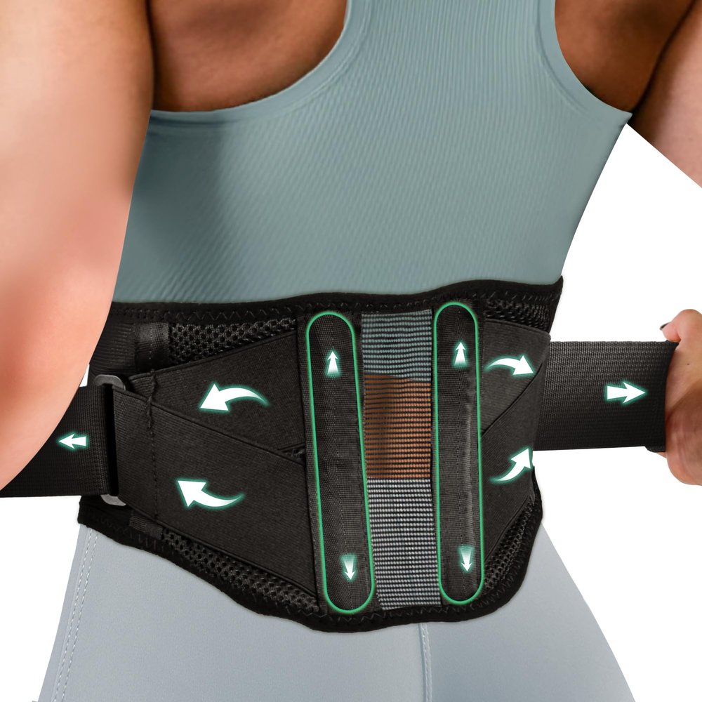 Lower Back Brace for Pain Relief Adjustable Back Brace for Men Lower Back & Belt for Back Pain for Women, Breathable Honeycomb Support for Sciatica, Herniated Disc, Lifting & Daily Use (X-Large)
