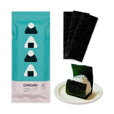 Japanese Roasted Seaweed for Onigiri, Pre-Cut Nori, 24 Sheets, No Additives