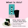 Japanese Roasted Seaweed for Onigiri, Pre-Cut Nori, 24 Sheets, No Additives view 2