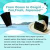 Japanese Roasted Seaweed for Onigiri, Pre-Cut Nori, 24 Sheets, No Additives view 4