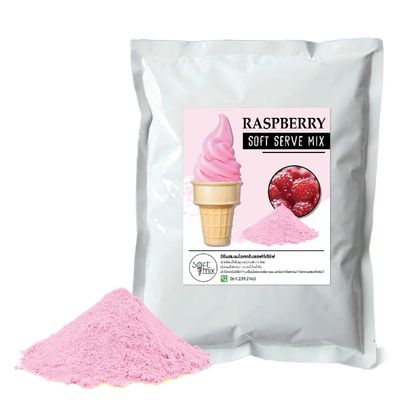 Soft Serve Ice Cream Mix Powder - Makes 3.5 Kg of Creamy Ice Cream, Easy to Prepare, Just Add Water 1kg (Raspberry)