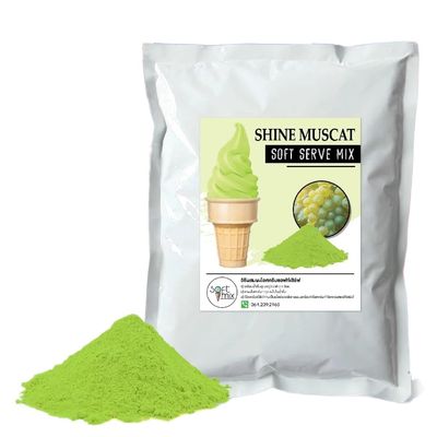 Soft Serve Ice Cream Mix Powder - Makes 3.5 Kg of Creamy Ice Cream, Easy to Prepare, Just Add Water 1kg (Shine Muscat)