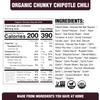 PLANTSTRONG Chunky Chipotle Chili, USDA Organic, Non-GMO, Plant-Based Vegan, Oil-Free, Lightly Salted, Ready to Heat & Serve, 6-Pack (16.9 oz Each) + Recipe Guide view 2