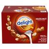 Delight International Hazelnut Coffee Creamer Singles 192 Count, Non-Dairy Creamers, Shelf-Stable Liquid Cups, Sweet & Nutty Flavor, Lactose-Free, No Refrigeration Needed view 1