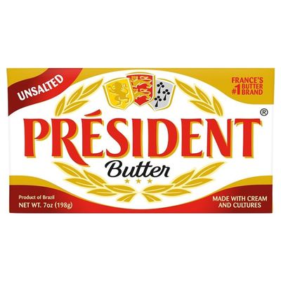 French Imported Unsalted Butter 7oz Pack of 1 x 7 oz