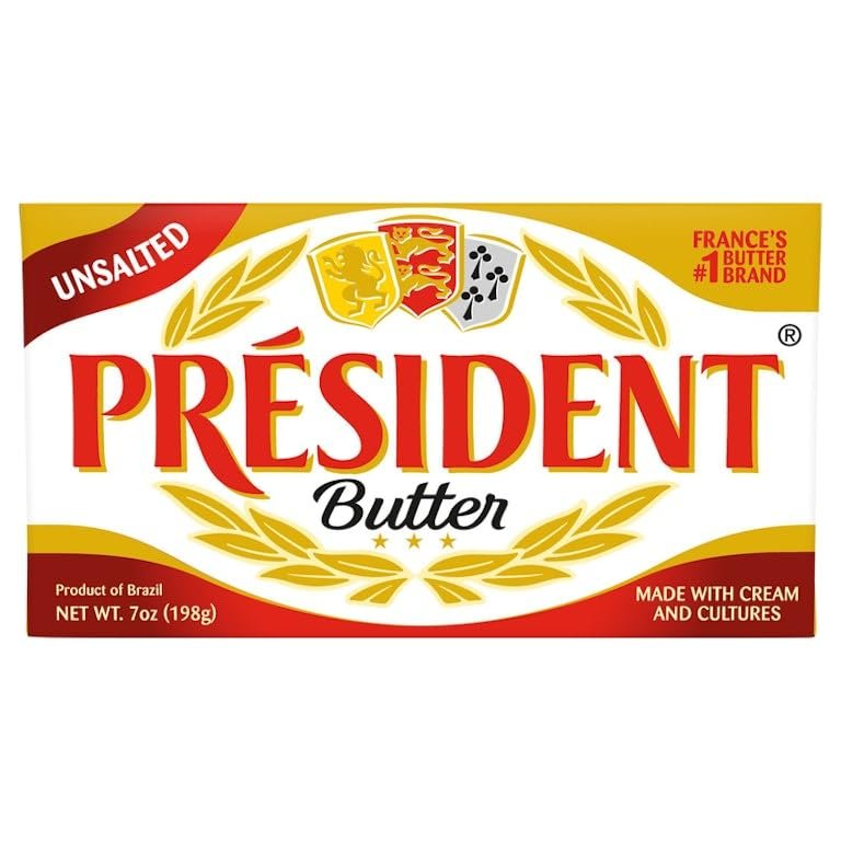 French Imported Unsalted Butter 7oz Pack of 1 x 7 oz