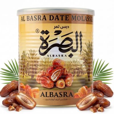 ALBASRA Date Syrup (Molasses) 100% Pure Date Syrup Iraqi style, No Added Sugar, No Preservatives, Non-GMO, Vegan, Gluten-Free, Natural Sweetener & Healthy Sugar Substitute, 31.34 oz