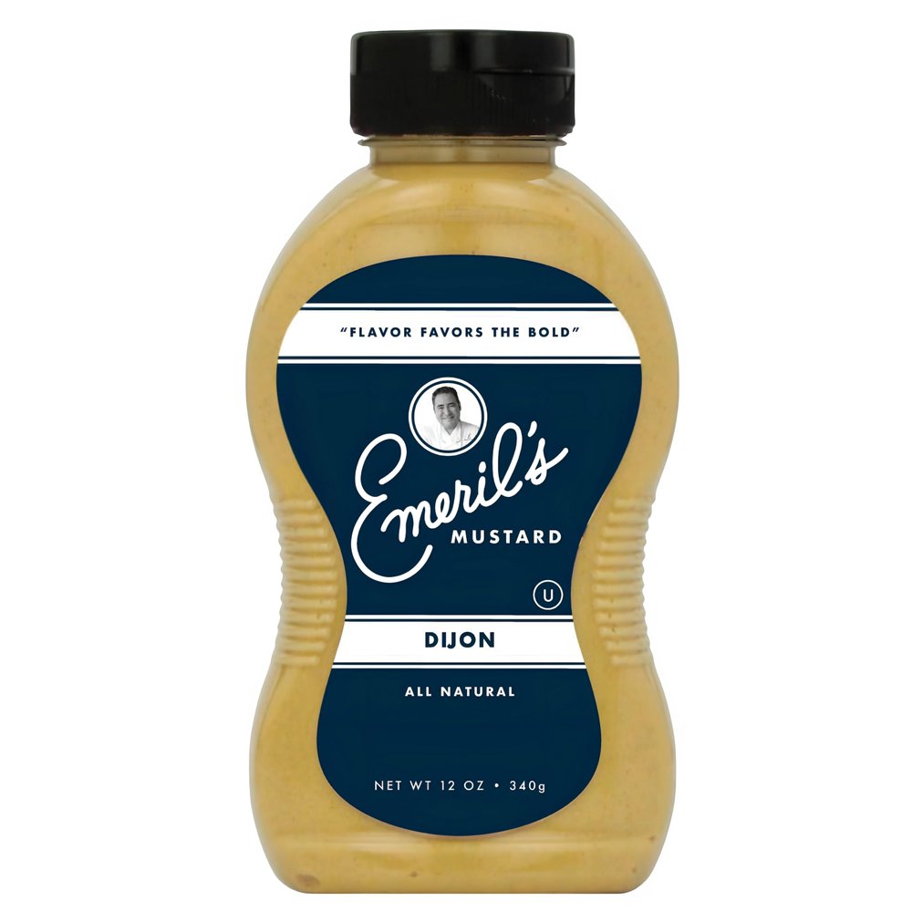 Emeril Lagasse Gourmet Mustard - Dijon, Jalapeo & Sweet Spicy - 12 oz Premium All Natural Mustard Sauce (Single/Pack of 1, Dijon)