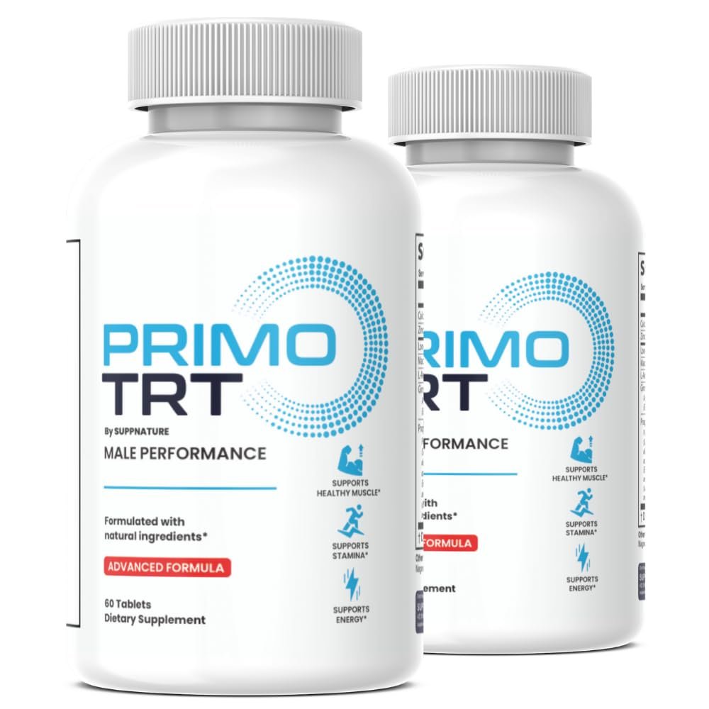 (2 Pack) Primo TRT Pills for Men, Official Primo TRT Supplement Advanced Formula, 120 Count