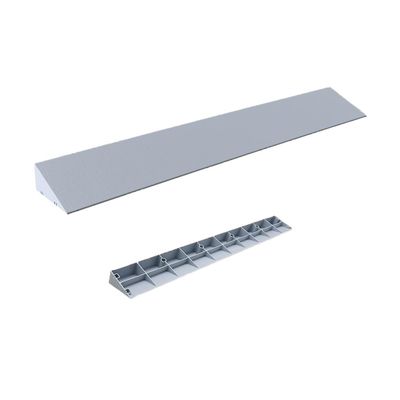 1-10cm Portable Threshold Ramp, Wheelchair Ramps for Transition Doorways, Plastic Door Ramp for Scooter Power Chairs Lightweight(Gray,99x5x2cm)