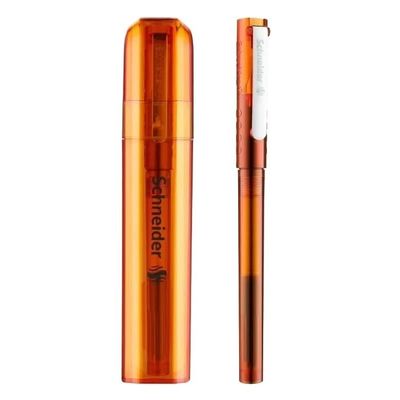 PURYN EF 0.35mm Iridium Gold Tip Pen New Landscape Star Like Pen Can Change Ink Gall Students Practice Writing(Orange)