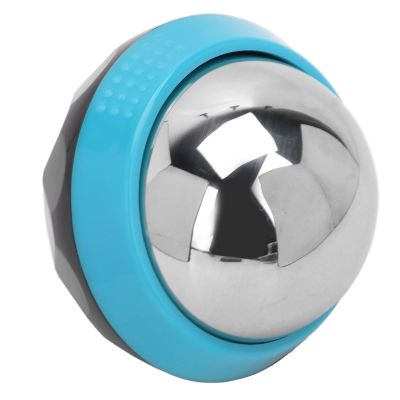 Asixxsix Cold Massage Roller Ball, Stainless Steel Muscle Roller for Pain Relief with Gel Cooling, for Cervical Spine Shoulders Buttocks Massage