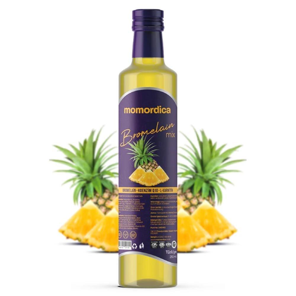 Bromelain Syrup with Pineapple Flavor - Organic - 8.45 fl oz