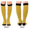 Compression Socks Women and Men, 20-30mmHg, Best for Nurses, Travel, Pregnancy Gold Enrod Yellow view 2