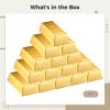48 Pcs Large Gold Bar Treat Boxes 5.5 x 3.2 x 1.7 in Fake Gold Brick Gift Boxes for Pirate Parties, Casino Nights, Treasure Hunt, Party Favors view 2