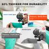 10 Pairs Heavy Duty Nitrile Chemical Resistant Gloves, 18mil,Reusable Latex Rubber Free Heavy Duty Gloves, Acid Alkali Oil Protection, Industrial Use and Household Cleaning, Non-Slip(Small) view 4
