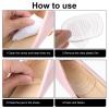 2 Pairs Gel Silicone Heel Pads, Shoe Inserts Support Cushion Heel Cups for Heels Pain Relief, Plantar Fasciitis, Heels Pain Achilles Tendonitis Relief, Cushioned Support for Women Shoes (4 Pcs) view 4