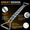 33" Steel Pipe Descaler DS12 for 3"-12" Pipes with 2" of Clearance around, Zinc-Plated Steel Pipe Descaling Tool for Removing Scale, Dirt, and Corrosion from Pipe Surface view 2
