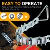 33" Steel Pipe Descaler DS12 for 3"-12" Pipes with 2" of Clearance around, Zinc-Plated Steel Pipe Descaling Tool for Removing Scale, Dirt, and Corrosion from Pipe Surface view 4