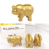 10pcs Sturdy Resin Table Card Holders Delicate Gold Resin Table Card Holders For Elegant Dining And Event Use Wedding Place Clip view 2