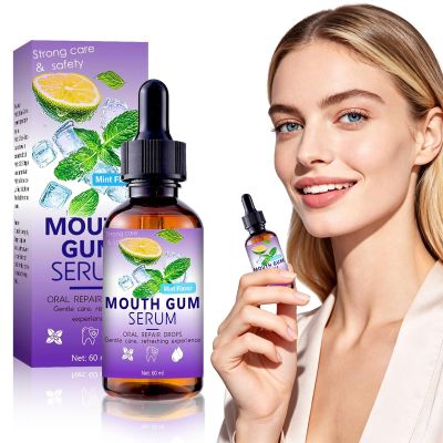 KGAXUN Gum Restore Drops 60ml, Advanced Natural Restore Formula for Receding Gums & Stain Removal for Adults, Fresh Breath Instantly and Gums Regrowth