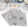 500 Sheets Sandwich Paper Wraps, Grease Proof Non Stick Food Wrapping Paper Basket Liners Burger Wrappers for Frying Baking Foods 18cm x 18cm (White Newspaper) view 4