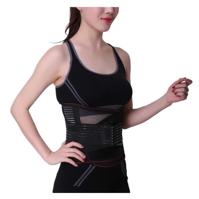 Waist Support Belt Back Lower Back Brace Double Pull Back Support Belt Breathable Posture Corrector Adjustable Support