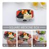 Modern Art Cat Pill Box 2 Compartment Medicine Pill Case Portable Pill Organizer for Pocket Or Purse Decorative Metal Medicine Vitamin Organizer view 4
