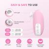AIRSEE Premium Newborn Gift, Electric Baby Nail File, Cordless Safe Infant Nail Trimmer with 6 Replacement Pads, Magnetic Rechargeable Base, 360 LED Light, Baby Grooming Kit Gift (Candy Pink) view 2