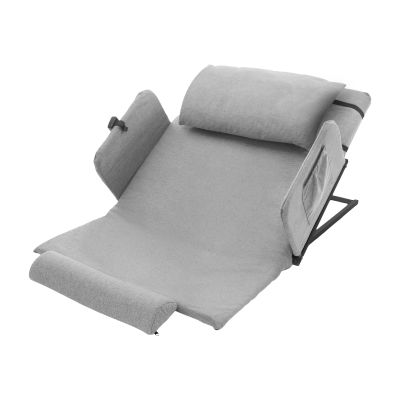 Electric Lifting Adjustable Bed Back Rest, 2-80 Electric Auxiliary Backrest for Neck Lumbar Back Support, Sit-up bed Back Rest for Elderly Patient Injured, 661.39lbs Load-bearing, <50dB (Grey)
