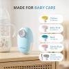 AIRSEE Premium Newborn Gift, Electric Baby Nail File, Cordless Safe Infant Nail Trimmer with 6 Replacement Pads, Magnetic Rechargeable Base, 360 LED Light, Baby Grooming Kit Gift (Light Blue) view 3