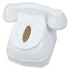 Decorative Telephone Shape Tissue Box Artistic Telephone Form Tissue Holder Sturdy Paper Box for Elegant Living Space view 1