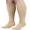 1 Pairs Compression Socks for Men and Women 20-30 mmHg Running Support Socks Medical and Travel Athletic(Beige, XXXXXXL) view 2
