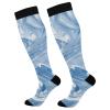 Compression Socks for Women&Men Circulation-Best Support for Nurses,Running,Athletic Marble Colorful view 1