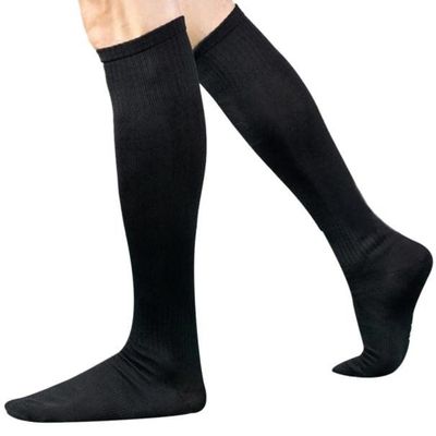 1 Pack Copper Compression Socks - Compression Socks Women & Men Circulation Best for Medical,Running,Athletic(Black, One Size)