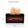 Fireplace Flame Essential Oil Diffuser & Humidifier - 7-Color LED Ultrasonic Aromatherapy Diffuser with Timer for Bedroom, Home, Office (Black) view 2
