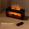 Fireplace Flame Essential Oil Diffuser & Humidifier - 7-Color LED Ultrasonic Aromatherapy Diffuser with Timer for Bedroom, Home, Office (Black) view 3